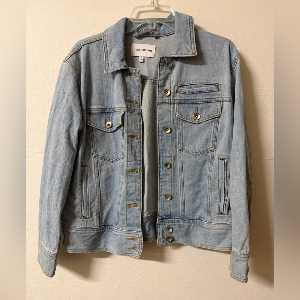 Elizabeth and James Denim Jacket Women's Small Light Wash Classic Jean Jacket